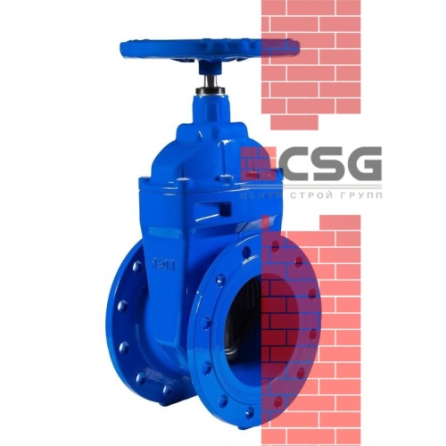 Задвижка чугунная тип МЗВ 30ч939р Ду500 Ру10 под эл. привод 120C открытая гайка ГОСТ 5762-2002 Китай, DN 500